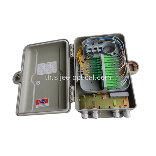 กล่องกระจายสัญญาณเคเบิลไฟเบอร์ออฟติคัลกลางแจ้ง 24 คอร์ของ SMC